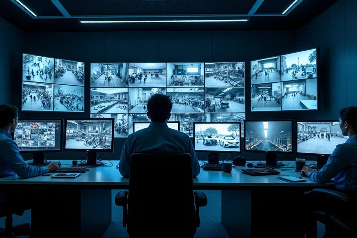 Professional CCTV Monitoring Room